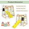 8-in-1 Multi-Functional Kids Wooden Climber Gym Playset Suitable for Indoor or Outdoor Space